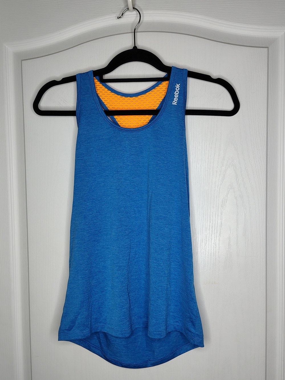Reebok Blue Tank with Orange Inner Lining